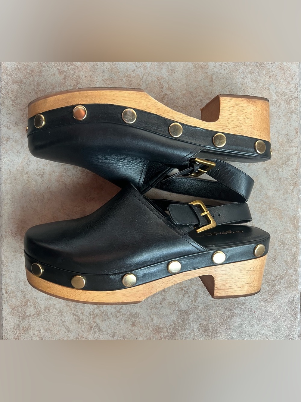 CHARLOTTE STONE Sz11 Jona Studded Clog - Picture 6 of 8